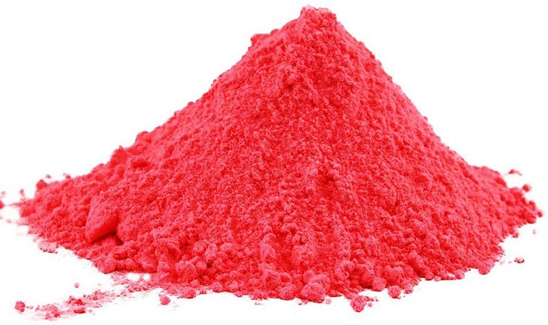 Pudra neon uv holi pachet 100 grame culoare rosu uv