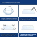 Protectie pvc pentru birou, mobilier, 1.5 mm grosime, 120x90 cm, transparenta