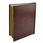 Album foto clasic, 10 file autoadezive, tip carte, spatiu notite, format 9x13, 10x15, pagini cartonate, dimensiune 25x29 cm culoare maro