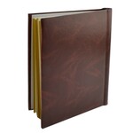 Album foto clasic, 10 file autoadezive, tip carte, spatiu notite, format 9x13, 10x15, pagini cartonate, dimensiune 25x29 cm culoare maro