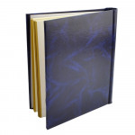 Album foto clasic, 10 file autoadezive, tip carte, spatiu notite, format 9x13, 10x15, pagini cartonate, dimensiune 25x29 cm culoare albastru