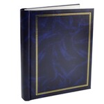 Album foto clasic, 10 file autoadezive, tip carte, spatiu notite, format 9x13, 10x15, pagini cartonate, dimensiune 25x29 cm culoare albastru