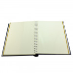 Album foto clasic, 10 file autoadezive, tip carte, spatiu notite, format 9x13, 10x15, pagini cartonate, dimensiune 25x29 cm culoare albastru