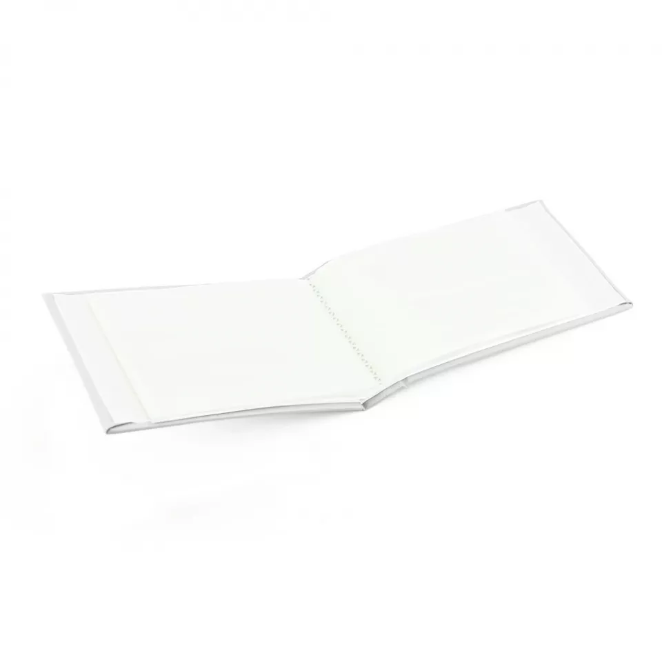 Album foto soft touch book, tip carte, 10x15, 36 fotografii, 18 file, piele ecologica culoare alb
