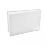 Album foto soft touch book, tip carte, 10x15, 36 fotografii, 18 file, piele ecologica culoare alb