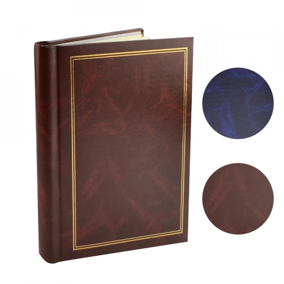 Album foto clasic, 10 file autoadezive, tip carte, spatiu notite, format 9x13, 10x15, pagini cartonate, dimensiune 25x29 cm culoare albastru