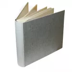 Album foto canvas book, capacitate 200 poze, format 10x15 cm, spatiu notite culoare gri