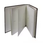 Album foto canvas book, capacitate 200 poze, format 10x15 cm, spatiu notite culoare maro