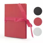 Album foto leporello book, format 10x15 cm, 14 fotografii autoadezive, pagini cartonate culoare rosu