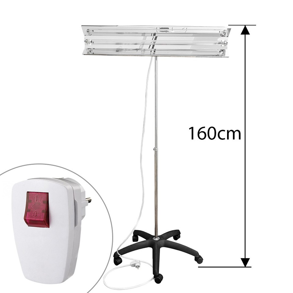 Lampa bactericida uvc 30w, orientabila, portabila cu stativ telescopic, sterilizare 30 mp, reflector