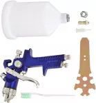 Pistol de vopsit cu aer comprimat, capacitate 600 ml, presiune reglabila, duza 1.4, recipient vopsea 10x15 cm