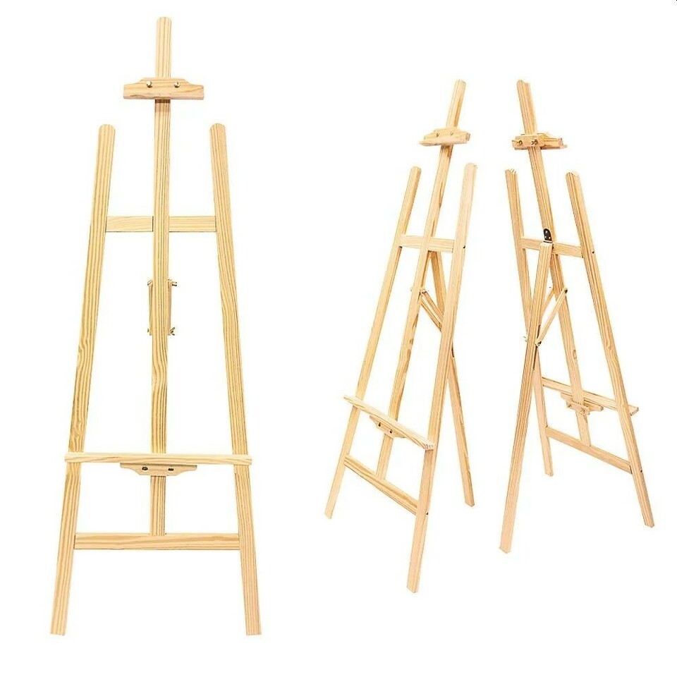 Sevalet din lemn pentru pictura 175x50, pliabil, inaltime ajustabilia maxim 175 cm