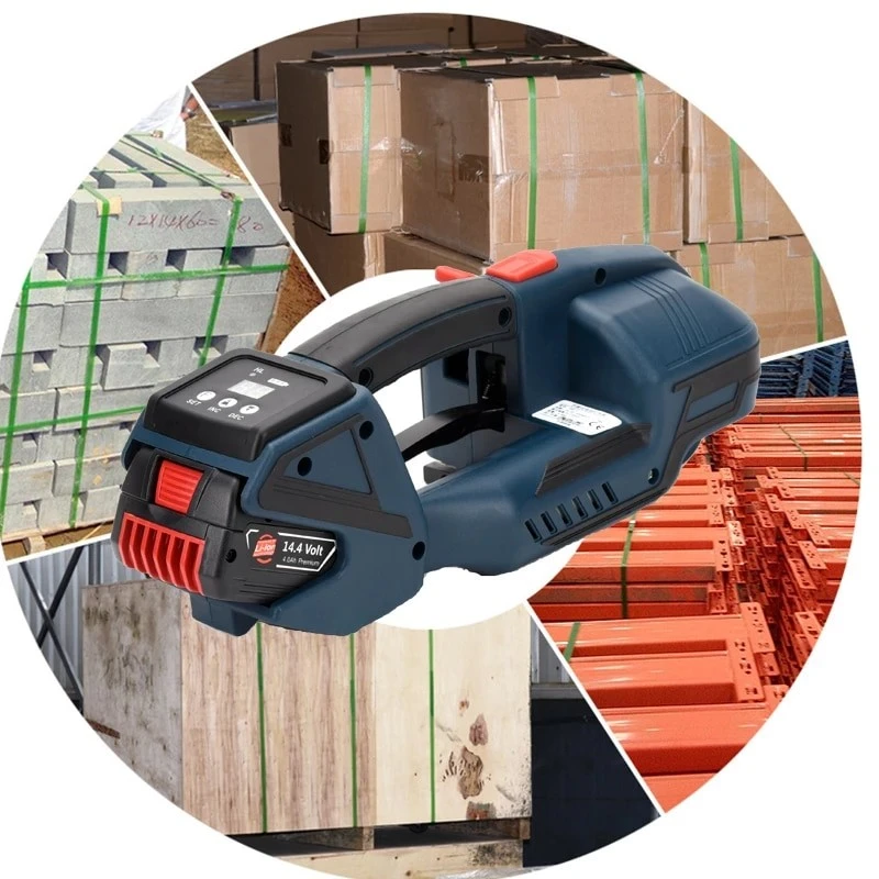 Aparat electric de legat banda pp/pet, latime 12-16.5 mm, portabil, cu acumulator