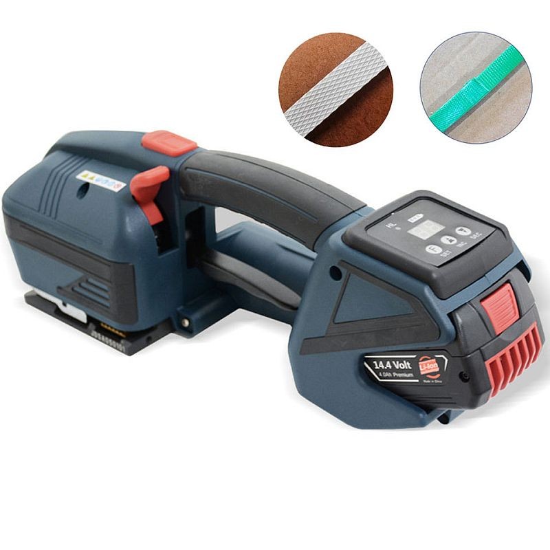 Aparat electric de legat banda pp/pet, latime 12-16.5 mm, portabil, cu acumulator