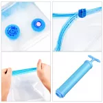 Sac pentru vidat haine prin vacuum, transparent, dimensiune 70 x 100 cm