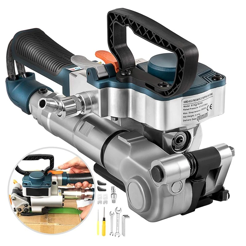 Aparat pneumatic de legat banda pp/pet, latime 12-16.5 mm, forta mare intindere 3500n
