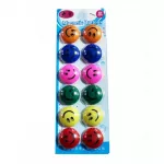 Set 12 magneti whiteboard, smiley face, 30 mm, diverse culori