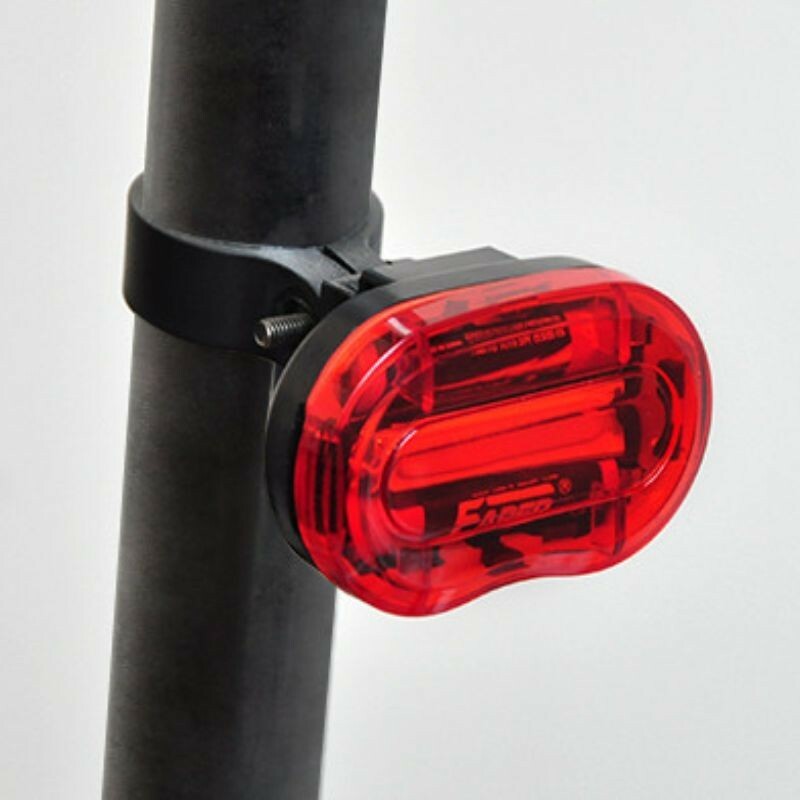 Stop led rosu 0.5w pentru bicicleta, 3 moduri iluminare, alimentare baterii aaa