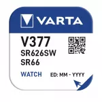 Baterie varta v377/sr66, diametru 6.8 mm, 1.55 v, pentru ceas