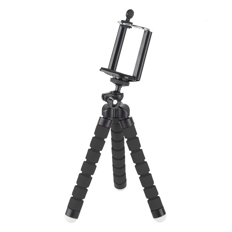 Mini trepied flexibil pentru telefonul mobil, reglabil, portabil, 3 brate fixare, dimensiune compacta