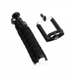 Mini trepied flexibil pentru telefonul mobil, reglabil, portabil, 3 brate fixare, dimensiune compacta