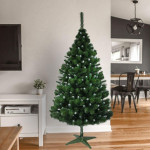 Brad artificial pin canadian, 180 cm – diametru 118 cm, 89 ramuri, 455 ace – varfuri ninse, verde