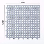 10 bucati covor antiderapant baie cu drenaj, tip puzzle, 30x30 cm