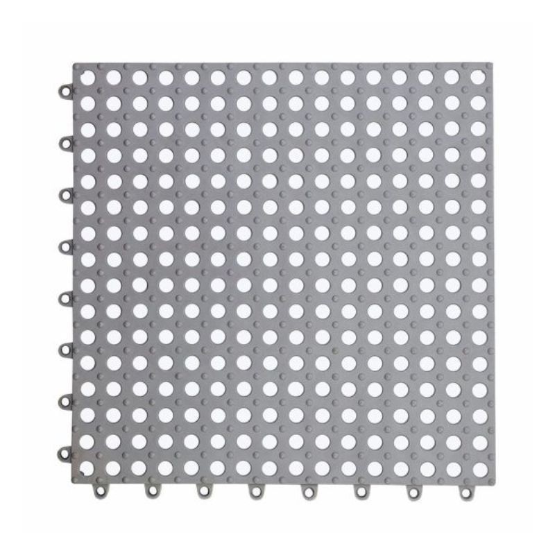 10 bucati covor antiderapant baie cu drenaj, tip puzzle, 30x30 cm