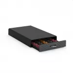 Sertar organizator pentru 50 capsule cafea nespresso, negru, 33x23x5.5 cm