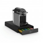 Sertar organizator pentru 50 capsule cafea nespresso, negru, 33x23x5.5 cm