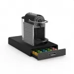 Sertar organizator pentru 50 capsule cafea nespresso, negru, 33x23x5.5 cm