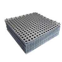 10 bucati covor antiderapant baie cu drenaj, tip puzzle, 30x30 cm