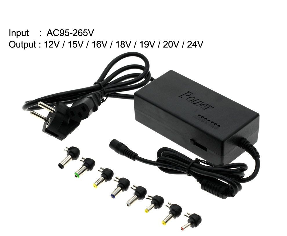 Incarcator universal laptop 12v-24v 120w, alimentare priza, 8 conectori