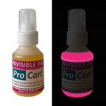 Cerneala uv invizibila magenta pentru securizare si marcaje, universala, flacon 50 ml
