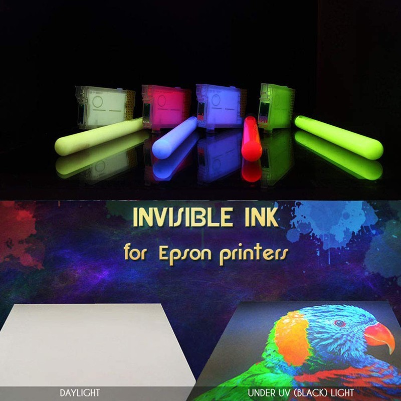 Cerneala uv invizibila cyan pentru securizare si marcaje, universala, flacon 50 ml