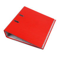 Biblioraft arhivare documente, format a4, cotor 7.5 cm, bordura metalica, diverse culori culoare rosu