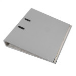 Biblioraft plastifiat, a4, latime cotor 5 cm, bordura metalica, diverse culori culoare gri