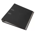 Biblioraft plastifiat, a4, latime cotor 5 cm, bordura metalica, diverse culori culoare negru