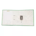 Biblioraft plastifiat, a4, latime cotor 5 cm, bordura metalica, diverse culori culoare verde