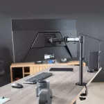 Suport monitor profesional - braț pivotant, Înclinare +/-45°, rotire 180°,13-27 inch