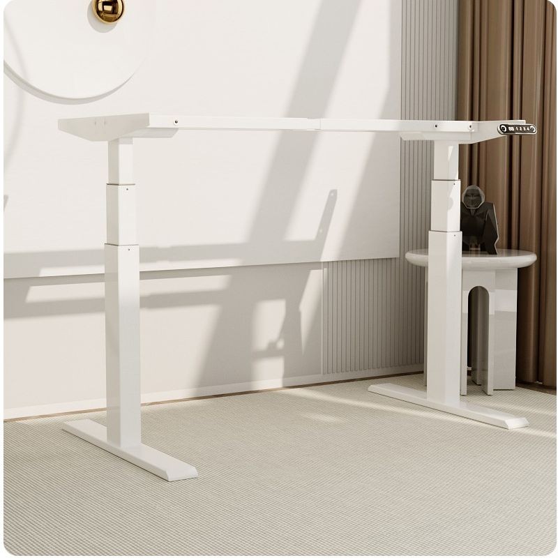Cadru de birou electric dublu motorizat, inaltime reglabila 64-129 cm, memorare 4 pozitii, lungime 102 - 145 cm