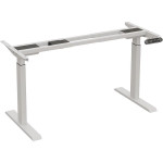 Cadru de birou electric dublu motorizat, inaltime reglabila 64-129 cm, memorare 4 pozitii, lungime 102 - 145 cm