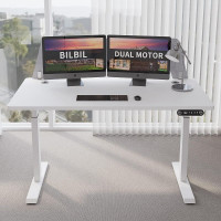 Cadru de birou electric dublu motorizat, inaltime reglabila 64-129 cm, memorare 4 pozitii, lungime 102 - 145 cm