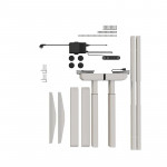 Cadru de birou electric dublu motorizat, inaltime reglabila 64-129 cm, memorare 4 pozitii, lungime 102 - 145 cm