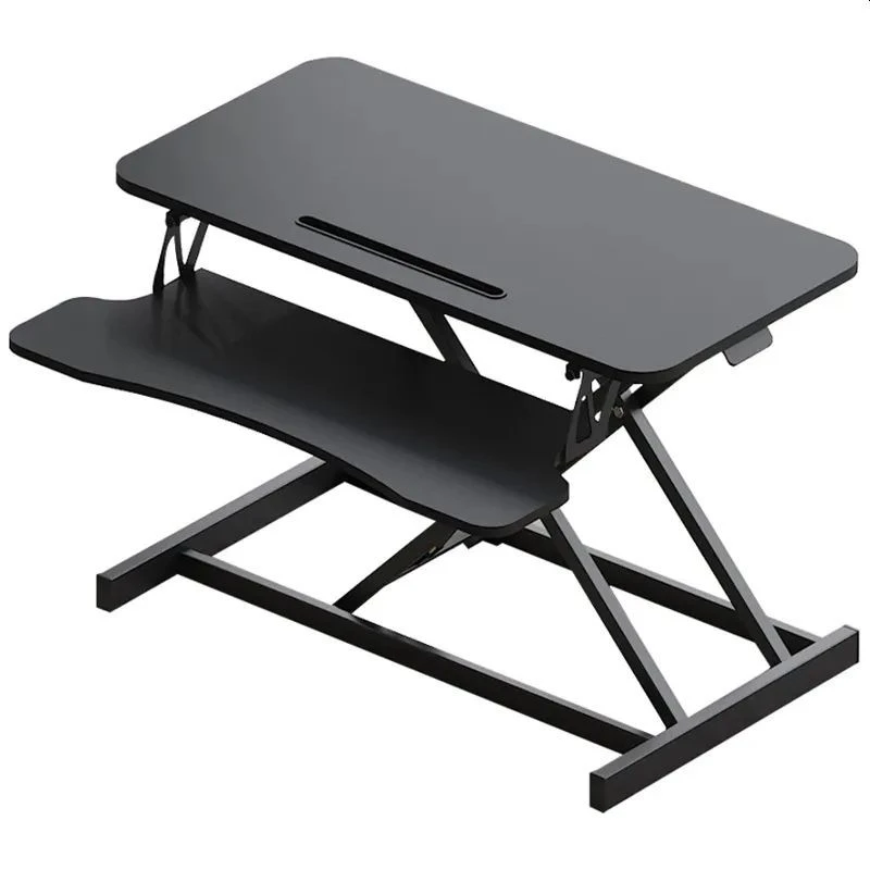 Masa ajustabila de birou sit-stand, lucru in picioare sau sezut, inaltime reglabila 14-51 cm, suport smartphone, cadru forma x
