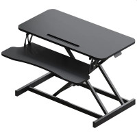 Masa ajustabila de birou sit-stand, lucru in picioare sau sezut, inaltime reglabila 14-51 cm, suport smartphone, cadru forma x