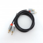 Cablu audio, 4 mufe, 2 mufe rca la 2 mufe rca, lungime 1 m