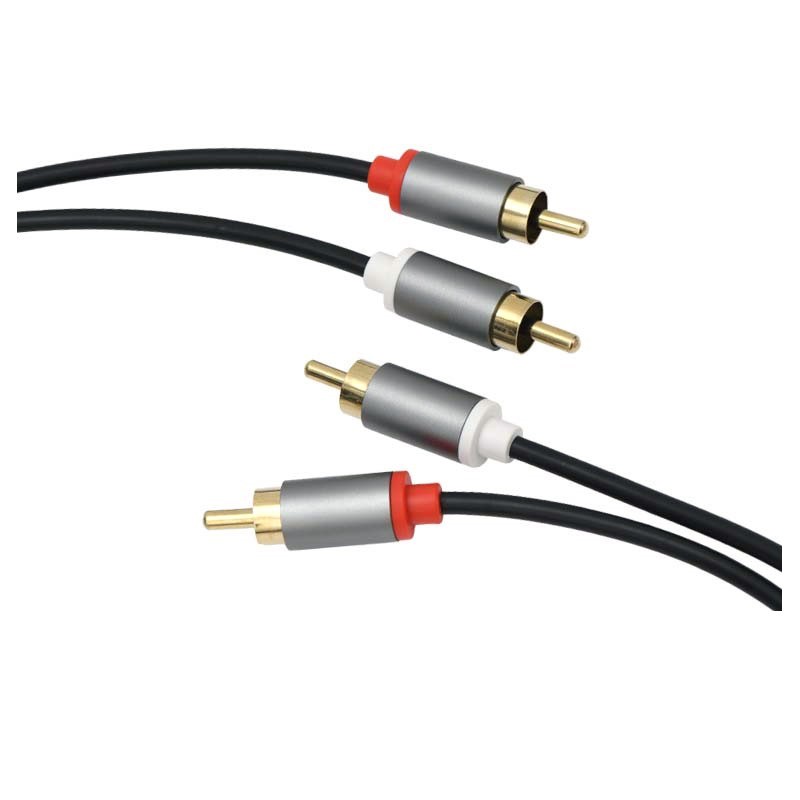 Cablu audio, 4 mufe, 2 mufe rca la 2 mufe rca, lungime 1 m