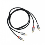 Cablu audio, 4 mufe, 2 mufe rca la 2 mufe rca, lungime 1 m