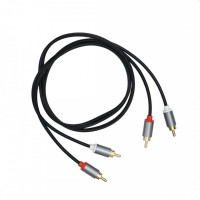 Cablu audio, 4 mufe, 2 mufe rca la 2 mufe rca, lungime 1 m